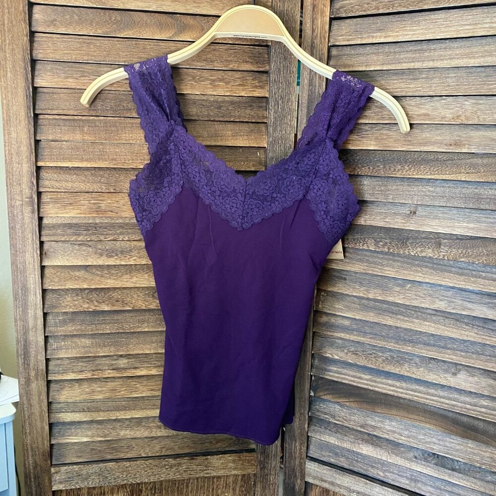 Wayi Lace Snug Camisole Royal Purple